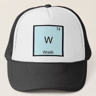 W - Wraith Rolig T-Shirt Med Kemiskt Elementsymbol Truckerkeps