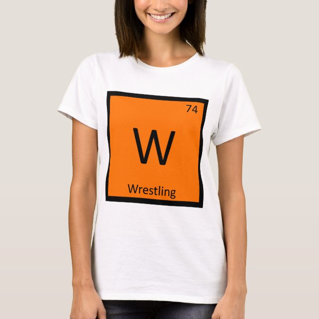 W - Wrestling Sportkemi Periodiska Systemet Tröja (Framsida)