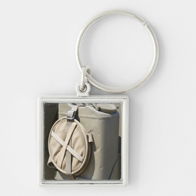 WA Arlington, Arlington Fluga-i, världskrig II 3 Fyrkantig Silverfärgad Nyckelring (Framsidan)