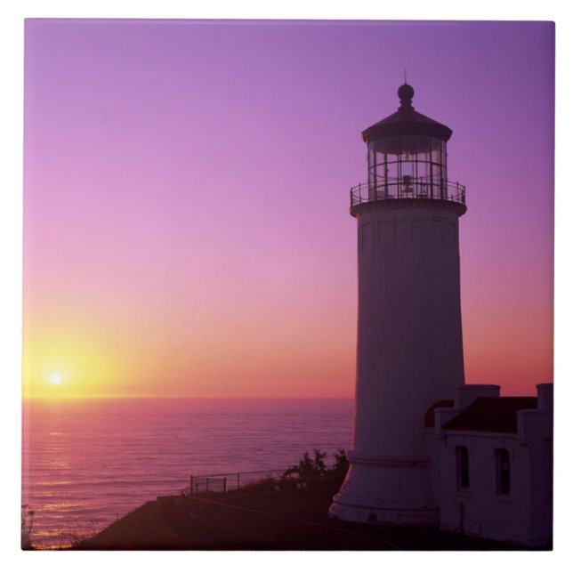 WA, Cape Disappointment State Park, North Head 2 Kakelplatta (Framsidan)