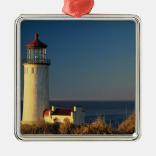 WA, Cape Disappointment State Park, North Head Julgransprydnad Metall