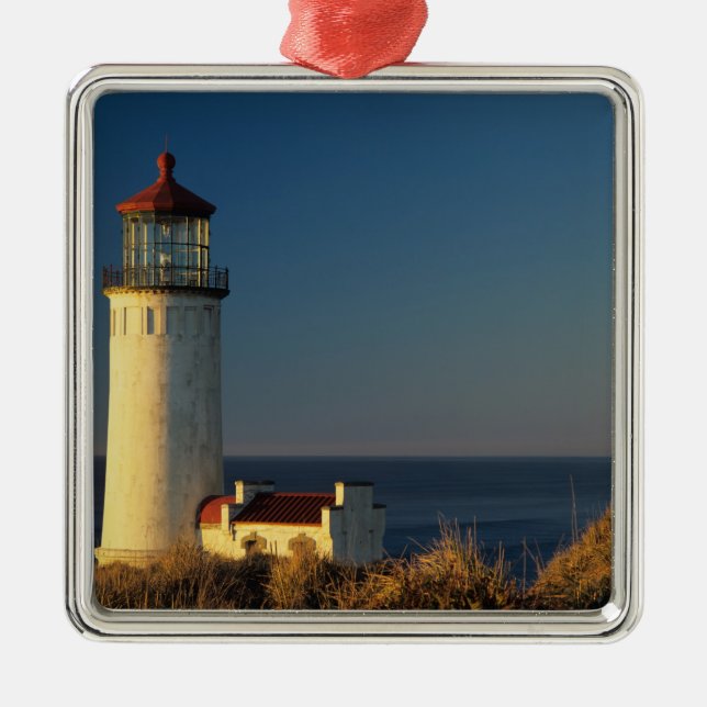WA, Cape Disappointment State Park, North Head Julgransprydnad Metall (Framsidan)