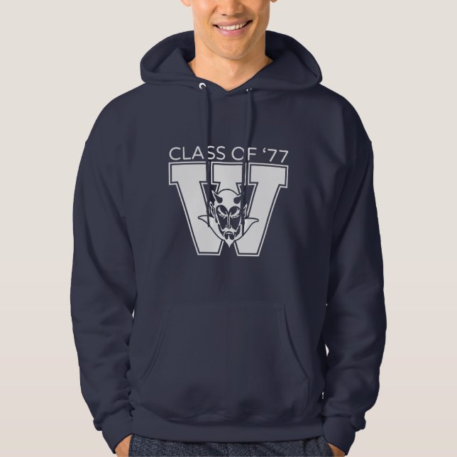 Wa-Hi Klass 1977 Hoodie (Framsida)