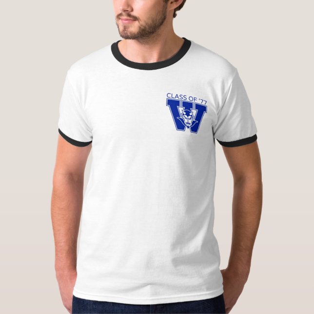Wa-Hi Klass 1977 Ringer T-Shirt (Framsida)