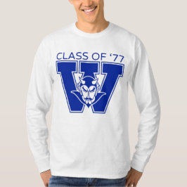 Wa-Hi Klass 1977 Vit Långärmad T-Shirt