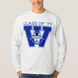 Wa-Hi Klass 1977 Vit Långärmad T-Shirt
