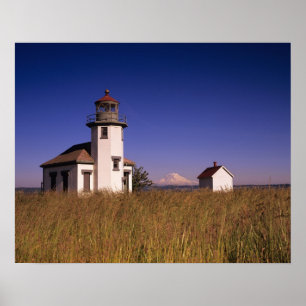 WA, Maury Island, Point Robinson fyr. Poster