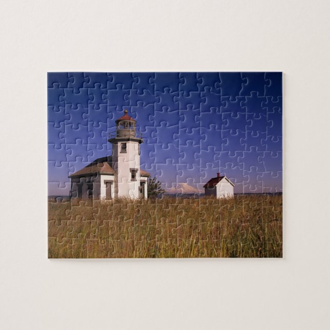 WA, Maury Island, Point Robinson Lighthouse, Pussel (Horisontell)