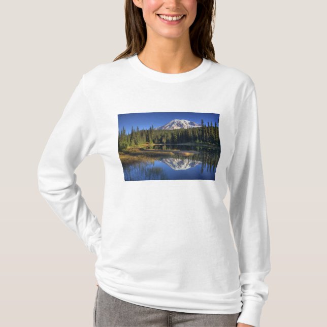 WA, Mt. Rainier nationalpark, Mt. Rainier T Shirt (Framsida)