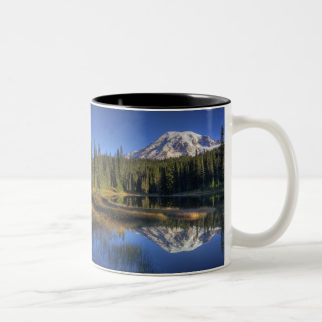 WA, Mt. Rainier nationalpark, Mt. Rainier Två-Tonad Mugg (Höger)