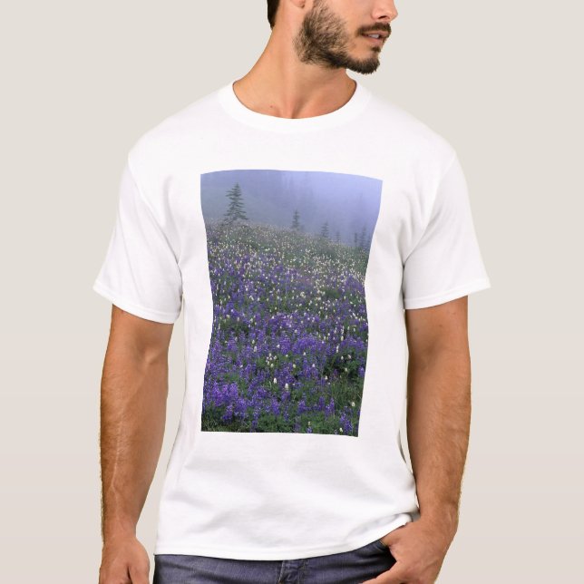 WA, Mt. Rainier NP, Lupin- och Bistortäng Tröja (Framsida)