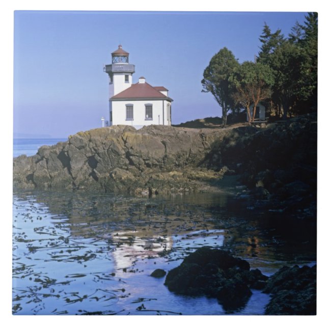 WA, San Juan Island, Lime Kiln fyr Kakelplatta (Framsidan)