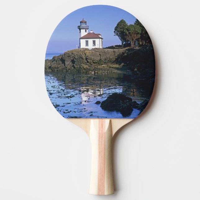 WA, San Juan Island, Lime Kiln fyr Pingisracket (Framsidan)