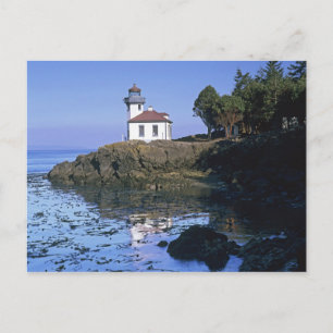 WA, San Juan Island, Lime Kiln fyr Vykort