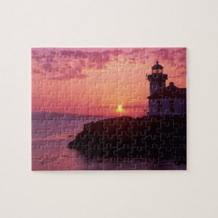 WA, San Juan Island, Lime Kiln Lighthouse, 1919, Pussel