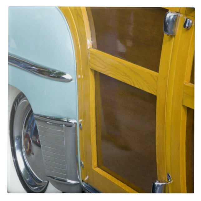 WA Seattle, klassikeramerikanbil. 2 Kakelplatta (Framsidan)