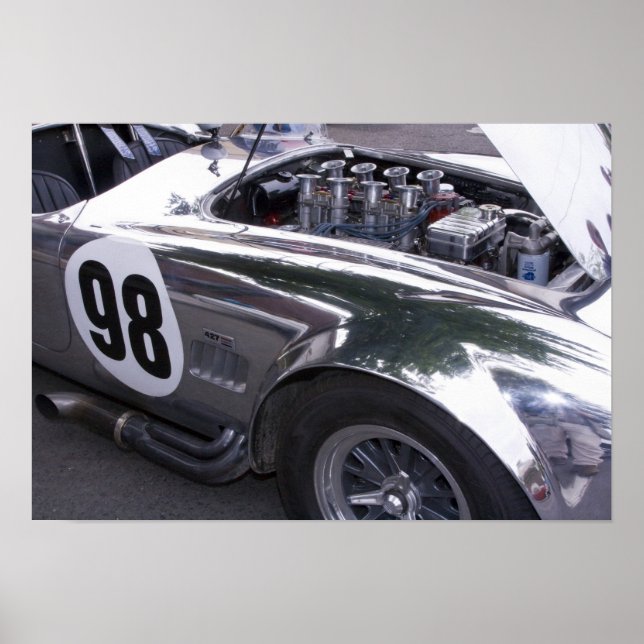 WA, Seattle, klassisk amerikansk bil. 2 Poster (Framsidan)