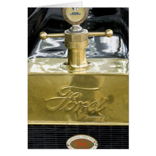 WA, Seattle, klassisk amerikansk bil. Hälsningskort (Framsidan)