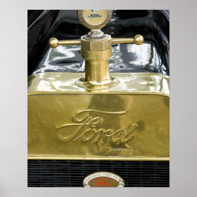 WA, Seattle, klassisk amerikansk bil. Poster (Framsidan)