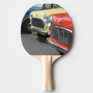 WA, Seattle, klassisk brittisk bil. Pingisracket