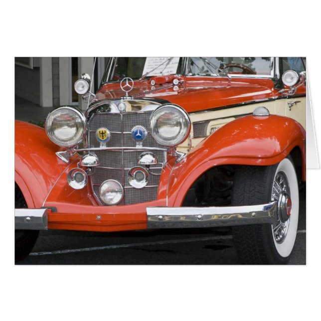 WA, Seattle, klassisk tysk bil. 2 Hälsningskort (Framsidan Horizontal)