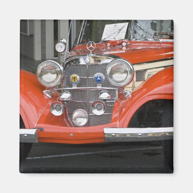 WA, Seattle, klassisk tysk bil. 2 Magnet (Framsidan)