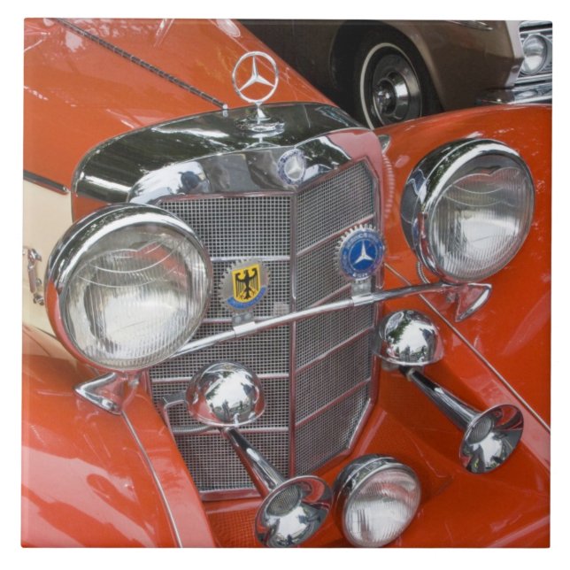 WA, Seattle, klassisk tysk bil. Kakelplatta (Framsidan)