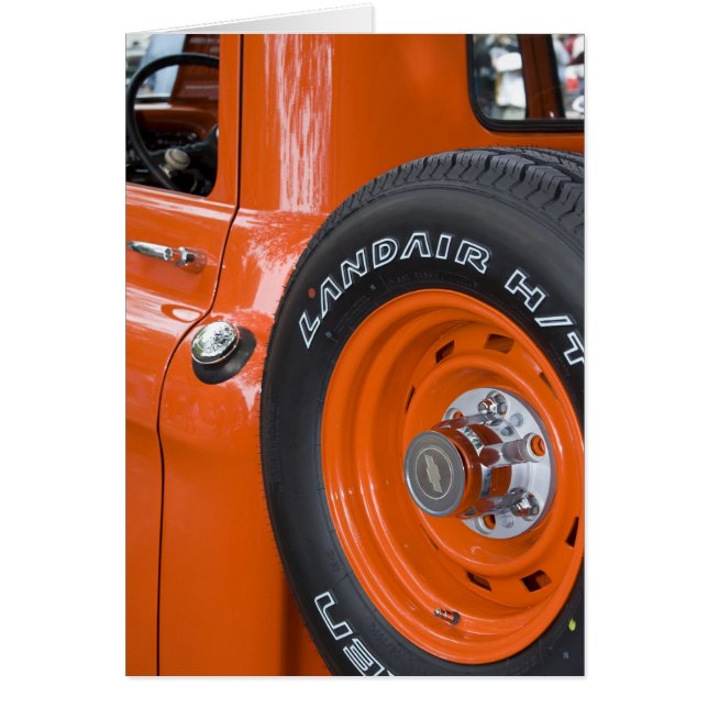 WA, Seattle, klassiskt pickupt. Hälsningskort (Framsidan)