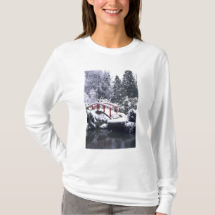 WA, Seattle, Månbro och damm efter vintern T-shirt