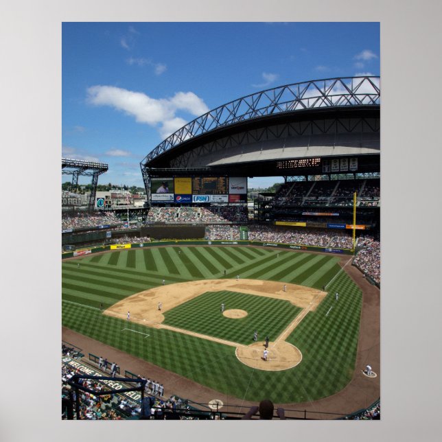 WA, Seattle, Safeco Fält, Mariners baseball Poster (Framsidan)
