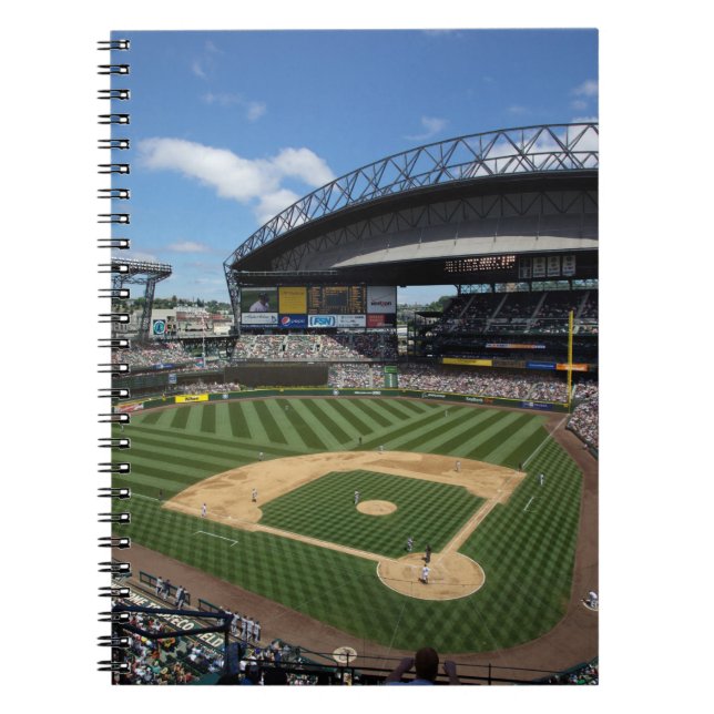 WA, Seattle, Safeco Field, Mariners baseboll Anteckningsbok (Framsidan)