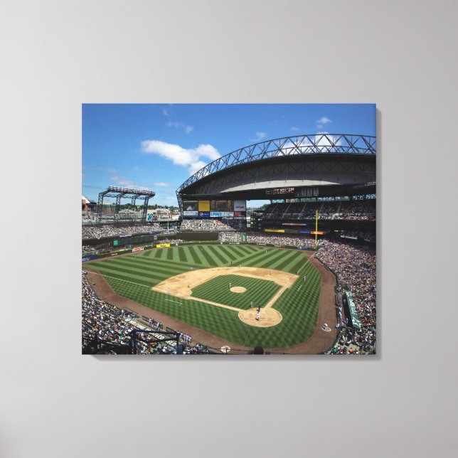 WA, Seattle, Safeco Field, Mariners baseboll Canvastryck (Framsida)