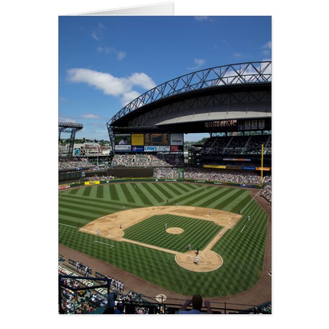 WA, Seattle, Safeco Field, Mariners baseboll Hälsningskort (Framsidan)