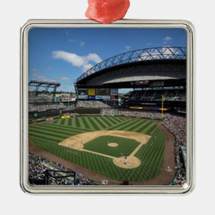 WA, Seattle, Safeco Field, Mariners baseboll Julgransprydnad Metall