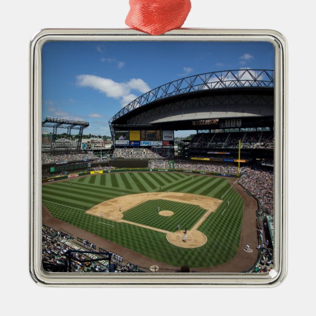 WA, Seattle, Safeco Field, Mariners baseboll Julgransprydnad Metall (Framsidan)