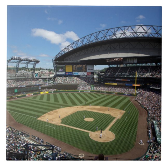 WA, Seattle, Safeco Field, Mariners baseboll Kakelplatta (Framsidan)
