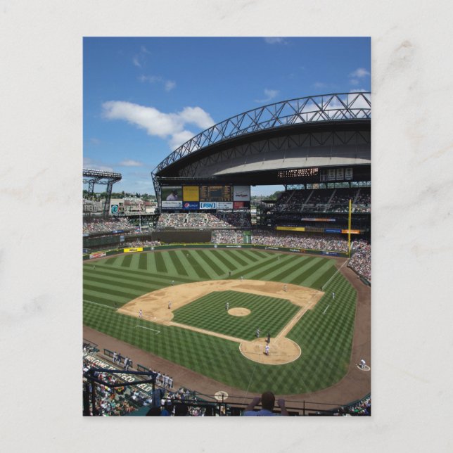 WA, Seattle, Safeco Field, Mariners baseboll Vykort (Framsida)