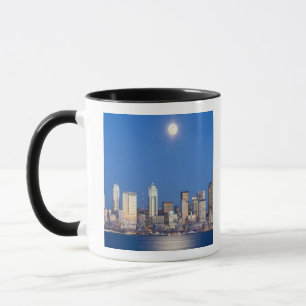 WA, Seattle, Seattleutsikt och Elliott Bay 3 Mugg