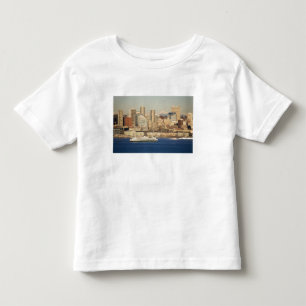 WA, Seattle, Seattleutsikt och Elliott Bay T Shirt