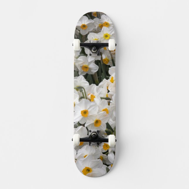 WA, Skagit Valley, Narcissmönster Skateboard Bräda 21,5 Cm (Framsida)
