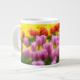 WA, Skagit Valley, Roozengaarde Tulip Garden, 2 Jumbo Mugg
