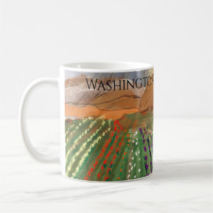 WA Skagit Valley Tulip Fält Vår Dreaming Kaffemugg