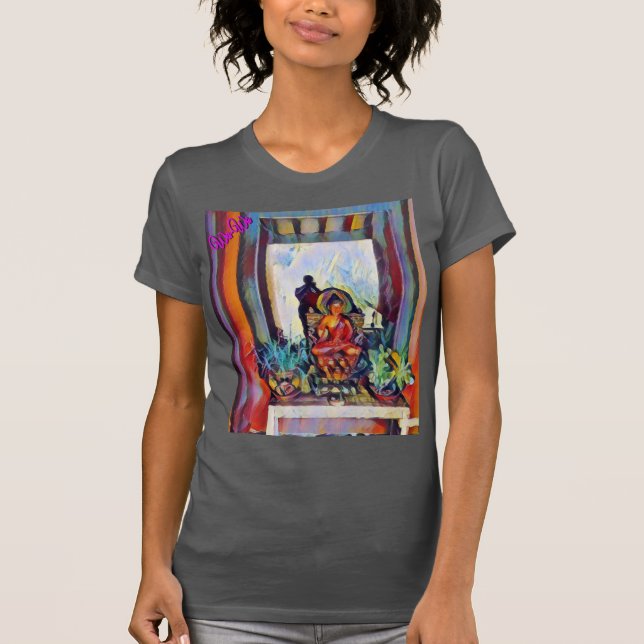 Wa-Wave NFT Art - A BUDDHA & A MEZUZAH 11 T Shirt (Framsida)
