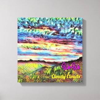 Wa-Wave NFT Art Collection CLOUDY CARDS 23/30 Canvastryck