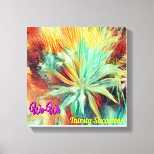 Wa-Wave NFT Art Collection THIRSTY SUCCULENT 25 Canvastryck