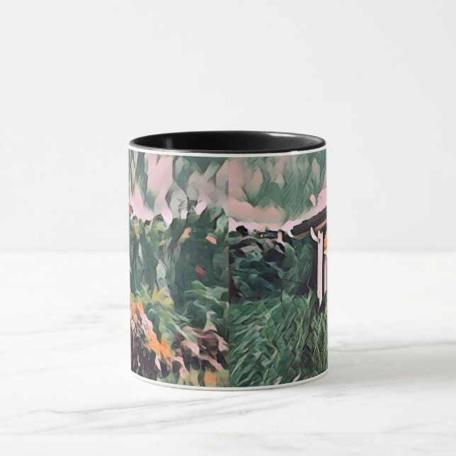 Wa-Wo Wave NFT Art - REFLEKTIONER PÅ MITT FÖNSTER  Mugg (Center)