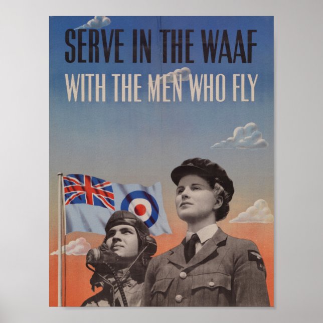 WAAF i likhet med Pilot bredvid henne Poster (Framsidan)