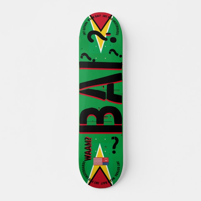 WAAM BAI? JMT GUYANA 7 3/4-tums Skateboard Deck (Framsida)