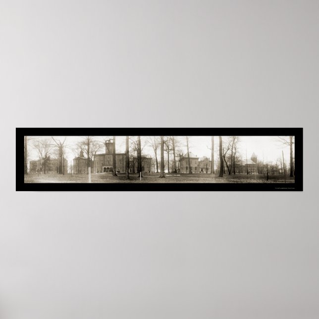 Wabash College in Photo 1909 Poster (Framsidan)