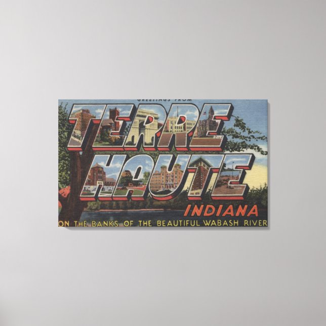 Wabash River - Stora Brev Scenes Canvastryck (Framsida)